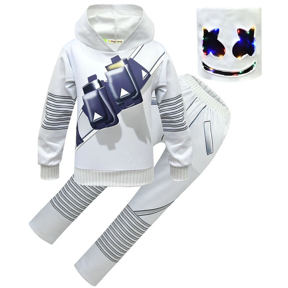 Kids DJ marshmellow costume. LED lights (L)